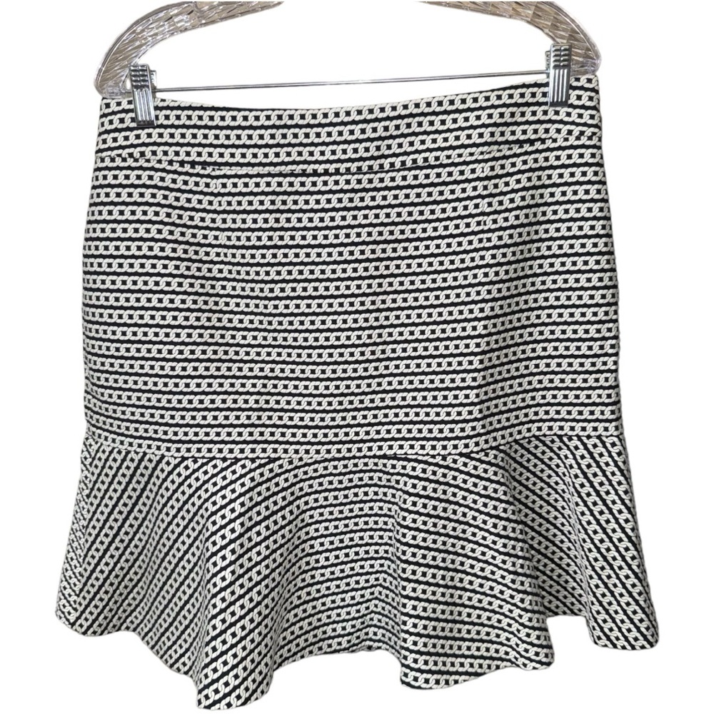 BANANA REPUBLIC Trumpet Skirt Women's Size 12 Black White